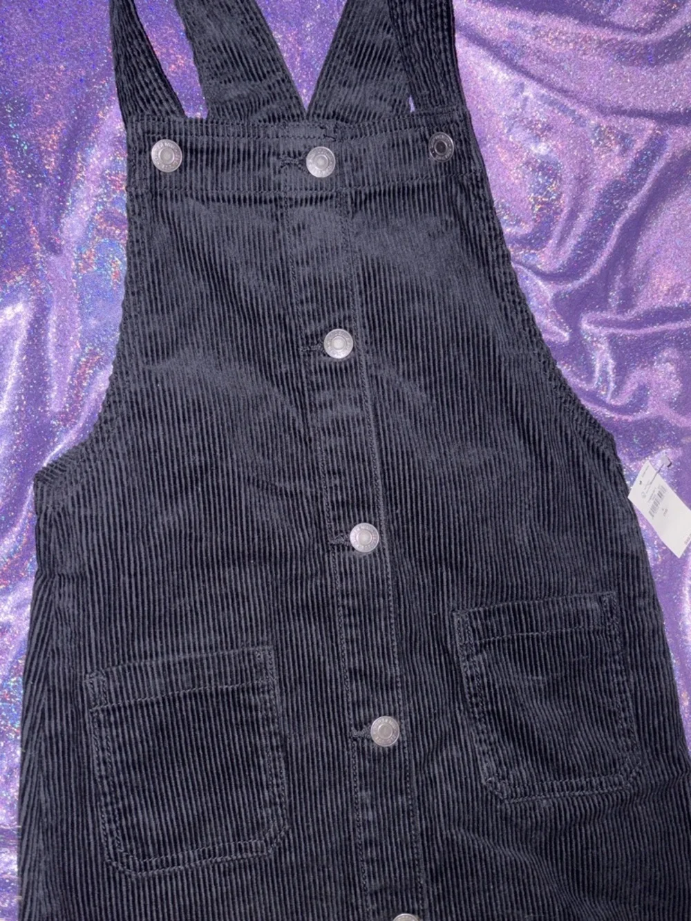 Gap Black Corduroy Skirtall Dress